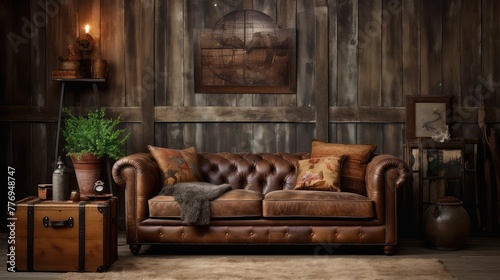 cozy brown couch