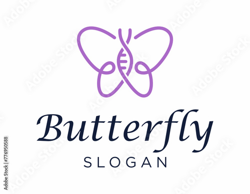 Logo design about Butterfly on a white background. made using the CorelDraw application.