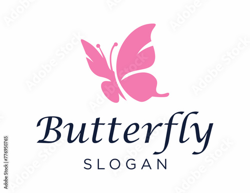 Logo design about Butterfly on a white background. made using the CorelDraw application.