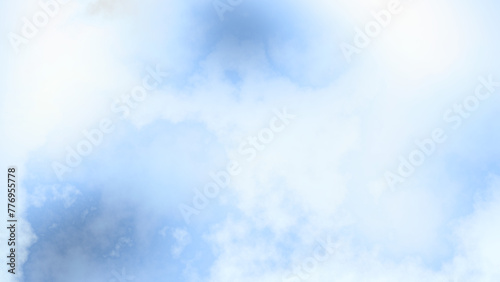 Isolate realistic white and light blue fog and clouds on transparent backgrounds specials effect 3d render png