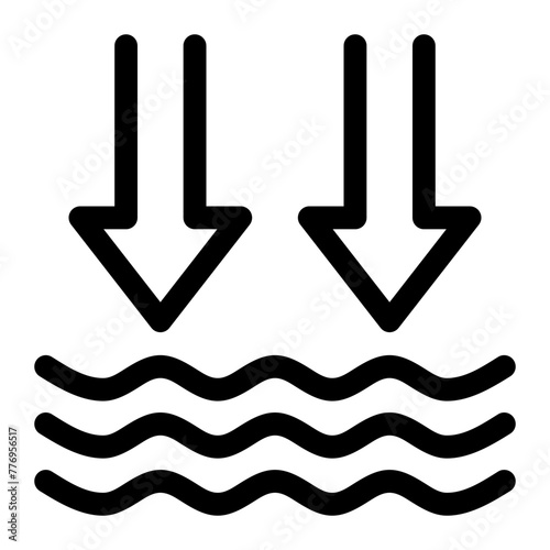 Flood measure icon