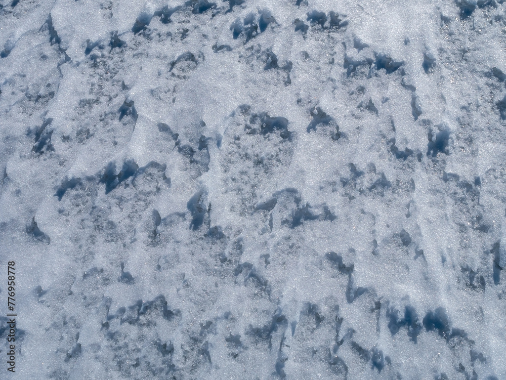 natural icy snow surface texture background