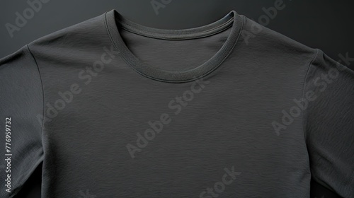 sleeves dark grey tshirt photo