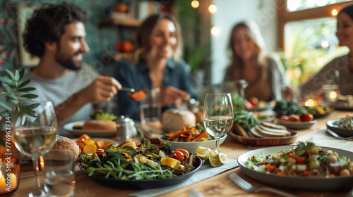 Table is a vibrant mosaic of home-cooked meals  each dish telling a story of tradition  taste  and the warmth of friendship  togetherness