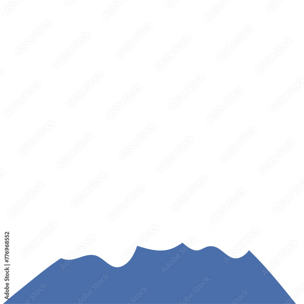 Snow Covered Mountain Vector Illustration Snow Covered Mountain Vector Illustration