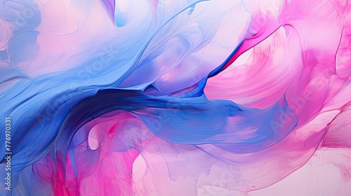 vibrant blue and pink abstract