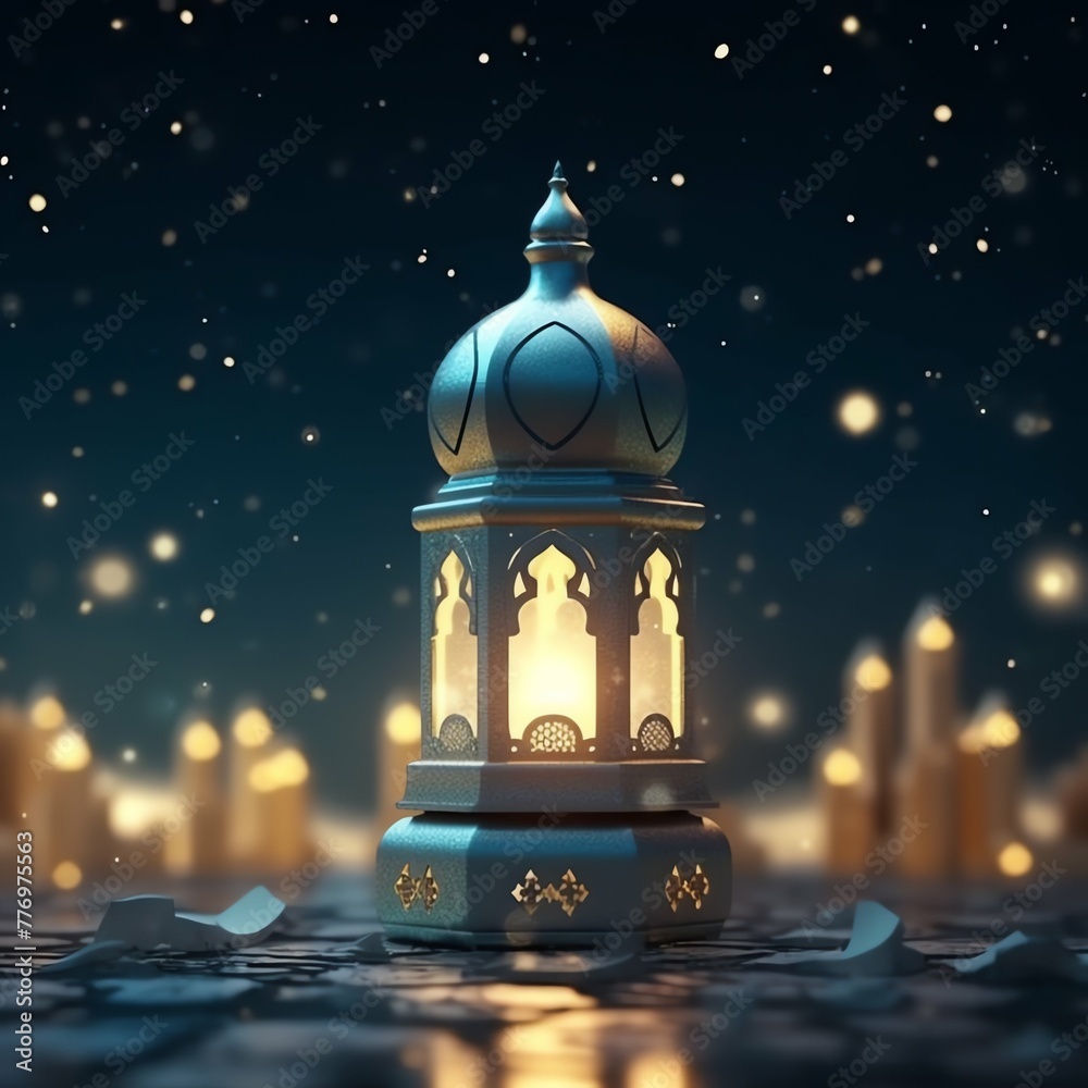 Eid mubarak and ramadan kareem greetings with islamic lantern and mosque. Eid al fitr background Eid mubarak and ramadan kareem greetings with islamic lantern and mosque. Eid al fitr background