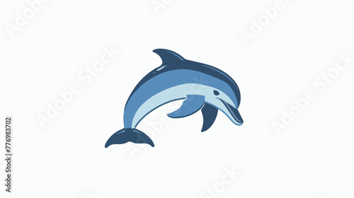 Dolphin logo. very suitable for icons symbols t-shirt © Hassan