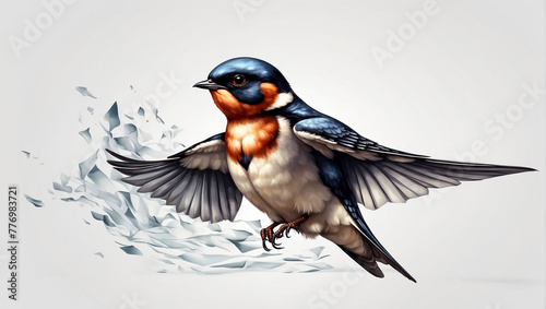 swallow bird on transparent background © Hammad