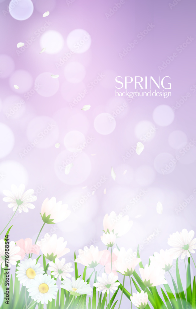 Spring season style background design.
