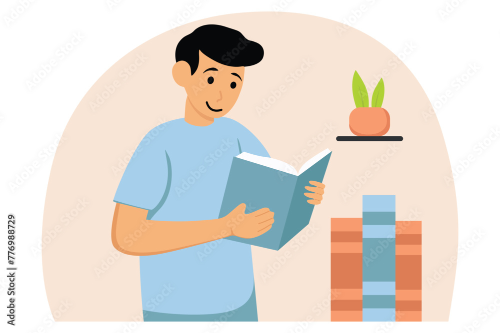 World Book Day Flat Illustration