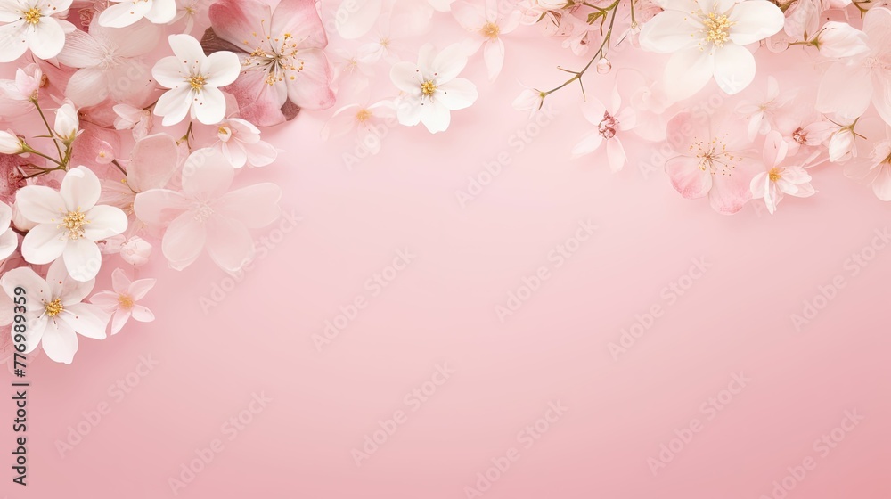 flowers pink background floral