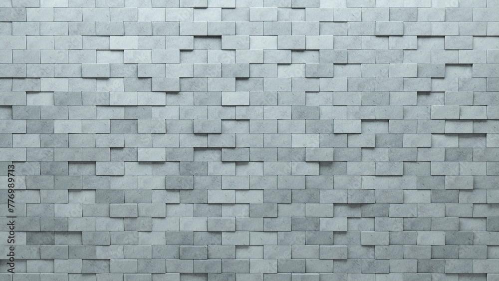 Polished, Rectangular Wall background with tiles. Concrete, tile Wallpaper with 3D, Semigloss blocks. 3D Render Polished, Rectangular Wall background with tiles. Concrete, tile Wallpaper with 3D, Semigloss blocks. 3D Render