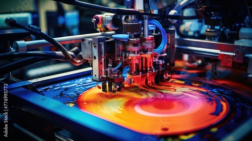 vibrant vinyl Printing Press
