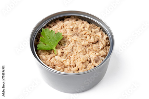 Tuna canned in a tin, healthy eating, Omega 3