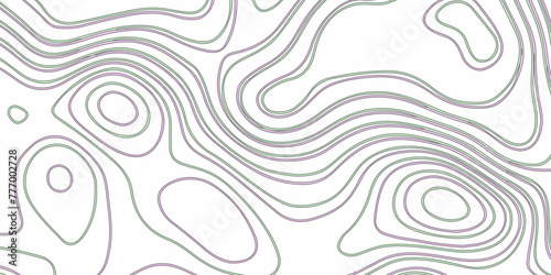 Abstract topography background. Blank detailed topographic contour map subtle. White vector background. Topographic geography wallpaper.