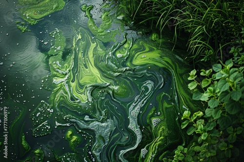 The Algae River A Study in Nature's Balance Generative AI