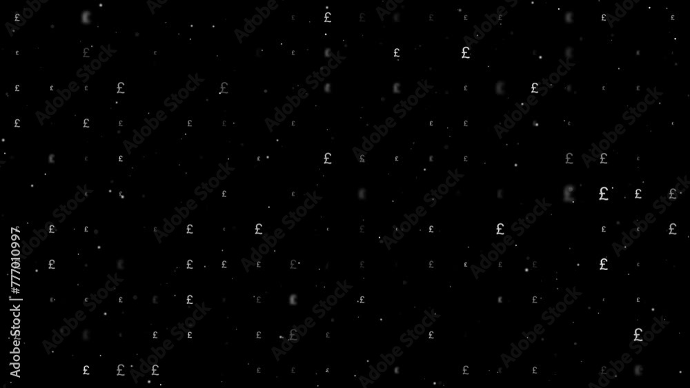 Lmm Background Template animation of evenly spaced pound symbols of different sizes ...