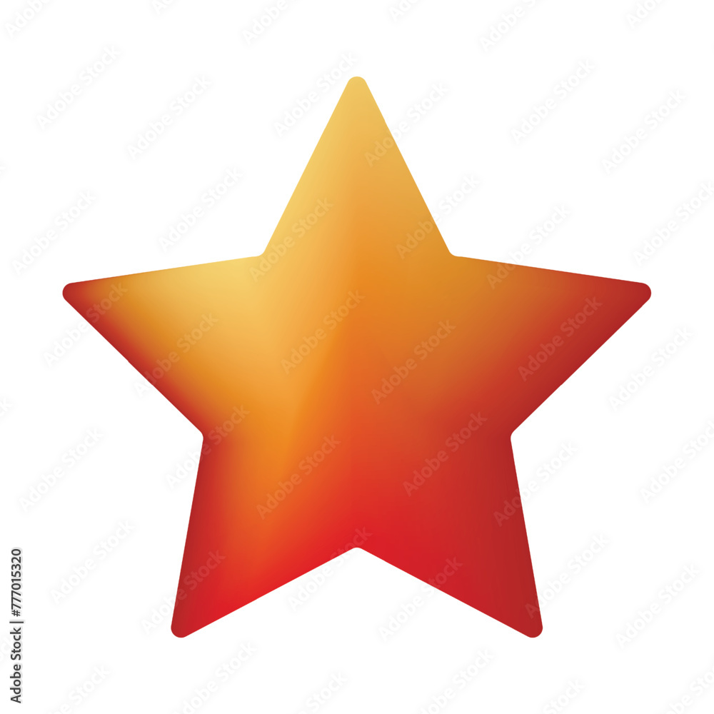 3D golden realistic star isolated on white background. Festive holiday icon. Celebration concept, metallic gold shape. Invitation mock up 3D golden realistic star isolated on white background. Festive holiday icon. Celebration concept, metallic gold shape. Invitation mock up
