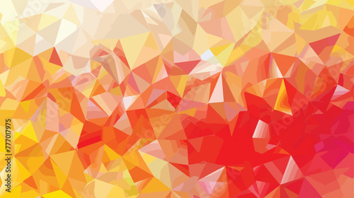 Light Red Yellow vector abstract polygonal pattern. Mo