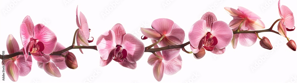 Fototapeta premium Pink Orchid Bouquet A Symbol of Elegance and Delicate Beauty Generative AI