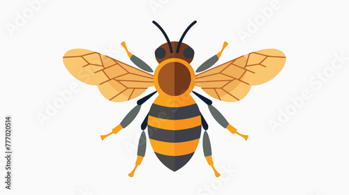Honey Bee icon isolated on white background. Vector 