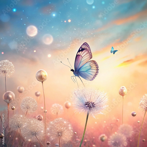 Natural Butterfly Background 