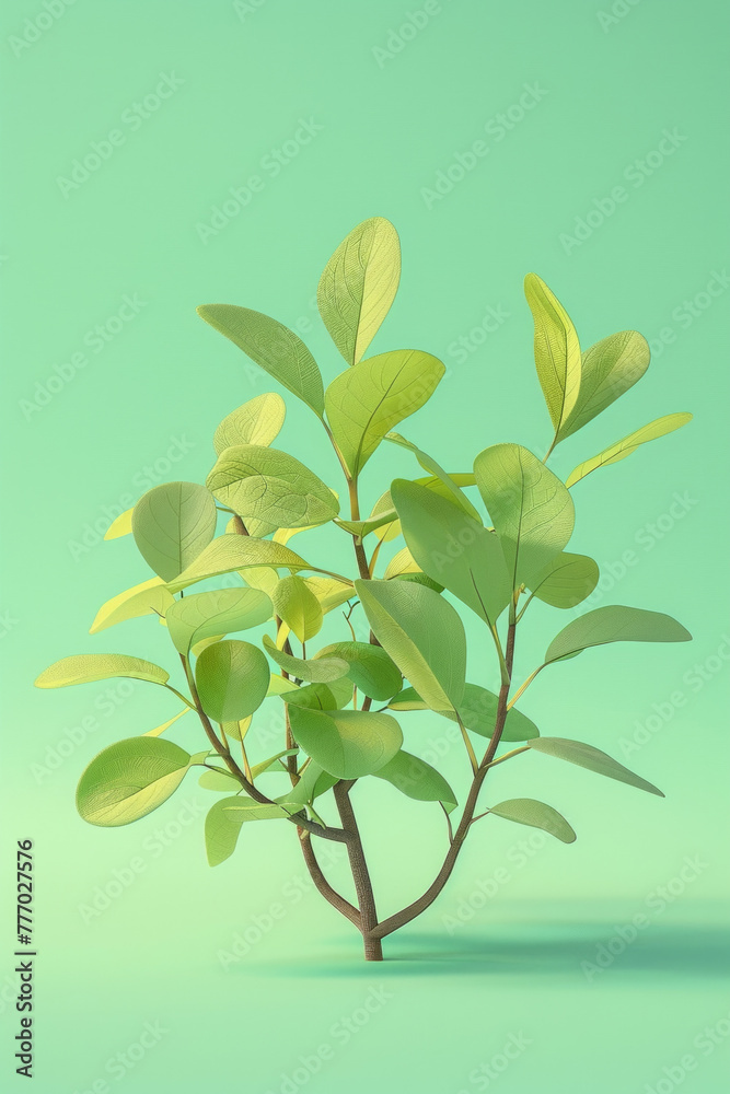 Obraz premium An isolated green plant