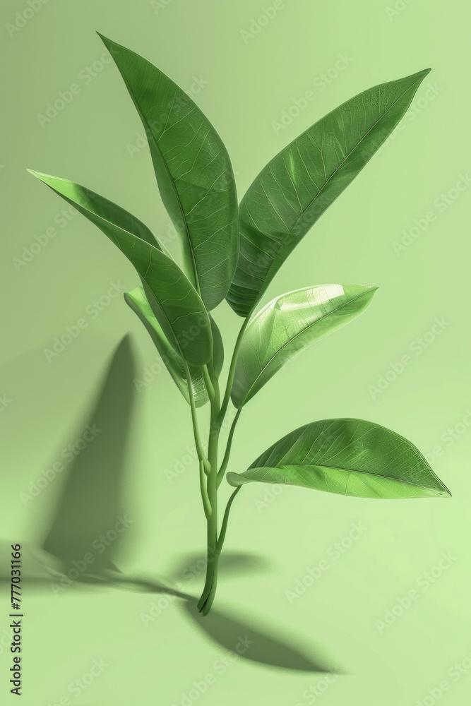 Fototapeta premium An isolated green plant