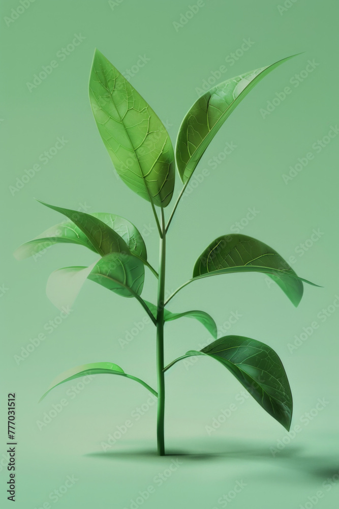 Fototapeta premium An isolated green plant
