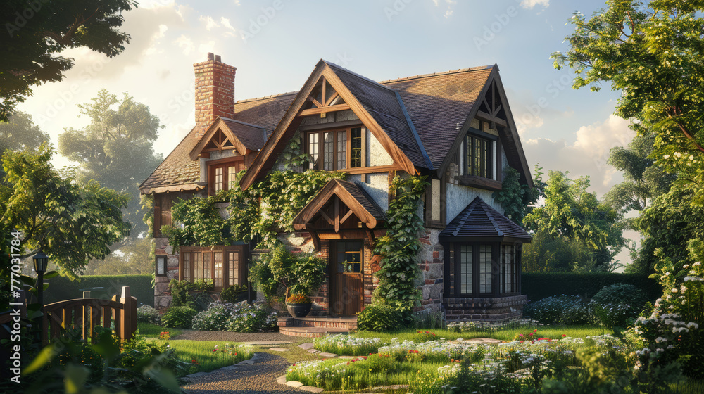 Beautiful english cottage house