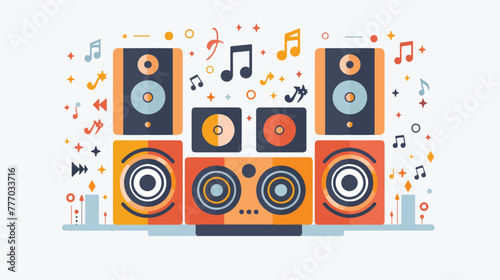 Sound Icon Vector Illustration  Vector flat vector isolated