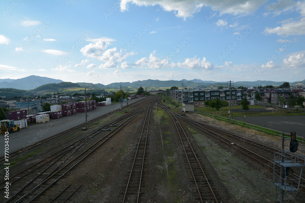 Fototapeta premium 故郷を思い出すローカル線