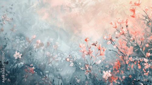 Soft and airy pastel watercolor washes add a delicate touch to any design. © Justlight