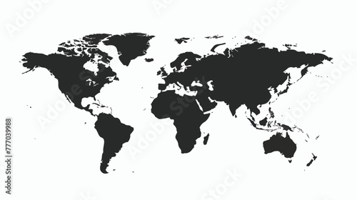 Montenegro Map - World Map International vector 