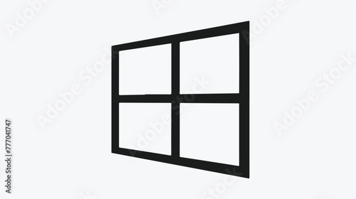Windows icon isolated sign symbol vector illustration