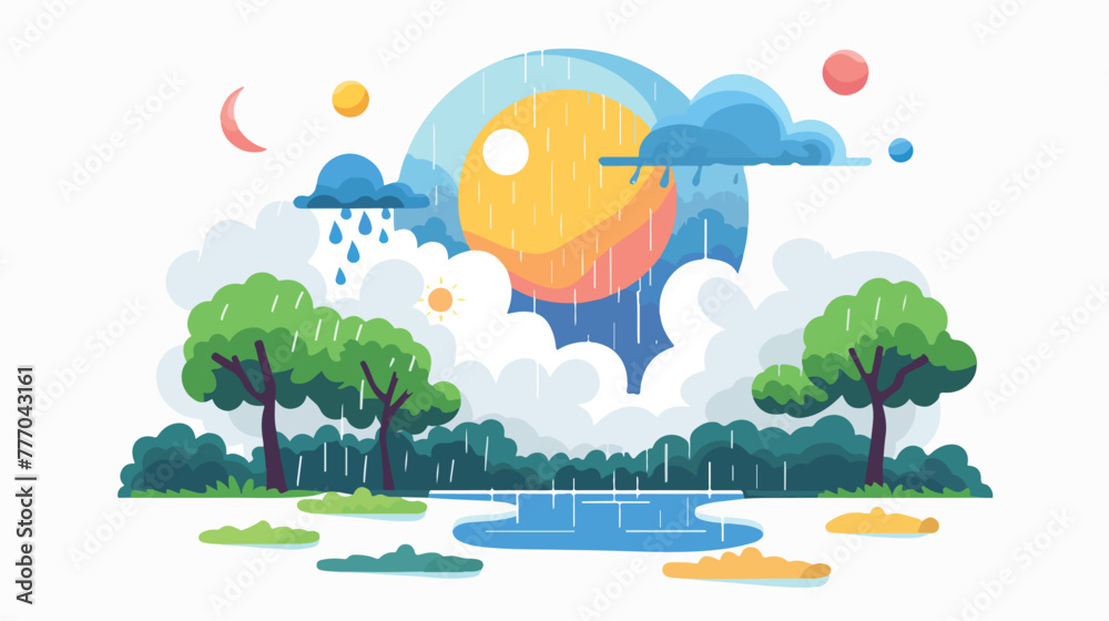 Quality weather vector design icon Flat vector isolated