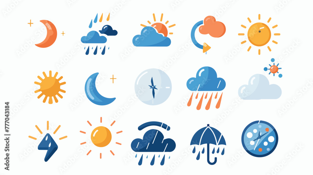 Quality weather vector design icon Flat vector isolated