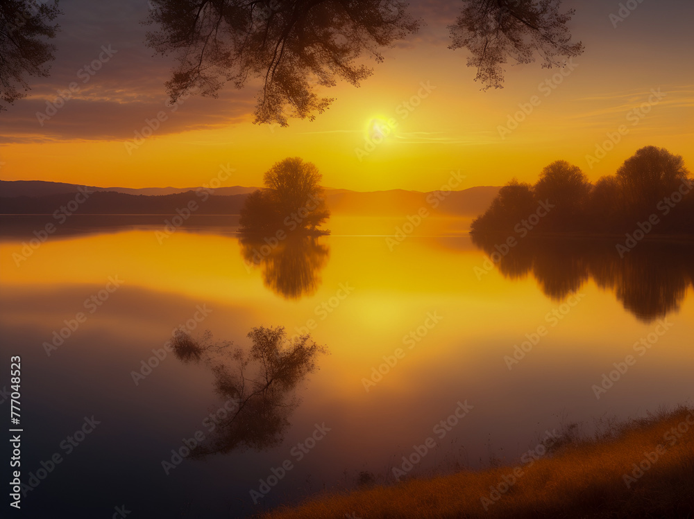 sunrise over the river sunrise over the river