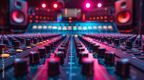 Music Studios  Showcase the behind-the-scenes of music production in recording studios  including mixing boards  microphones  and soundproof rooms