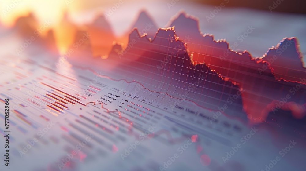 A 3D graph chart that illustrates the concept of investment planning and reporting. Using digital augmented reality, data finance analyzes the profitability of working companies A 3D graph chart that illustrates the concept of investment planning and reporting. Using digital augmented reality, data finance analyzes the profitability of working companies