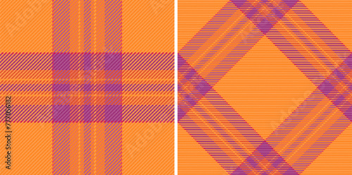 Plaid fabric check of texture pattern vector with a background tartan seamless textile.