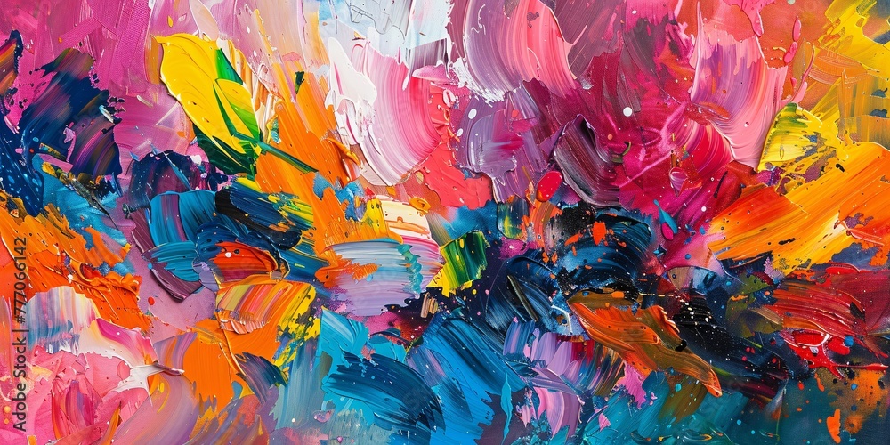 Vibrant Chaos An Abstract Artwork Generative AI Vibrant Chaos An Abstract Artwork Generative AI