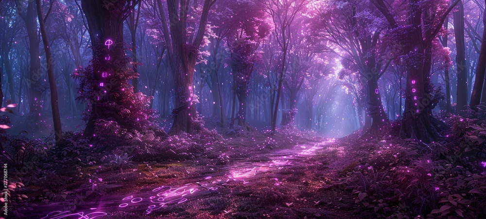 Mystical Forest A Journey Through the Enchanted Woods Generative AI