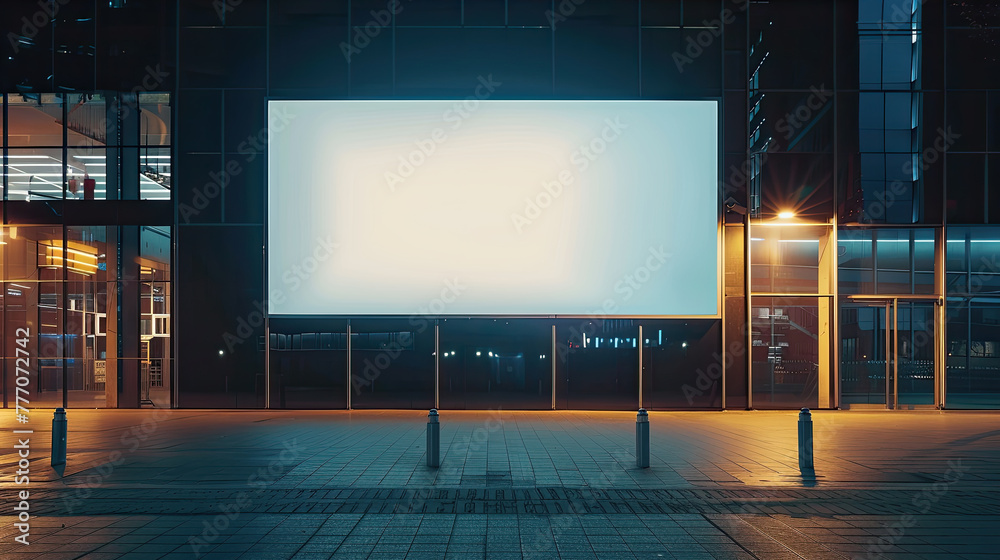 blank billboard on the street blank billboard on the street