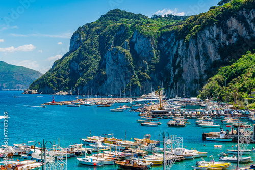 the wonderful island of Capri, amalfi coast, bay of naples, italy photo