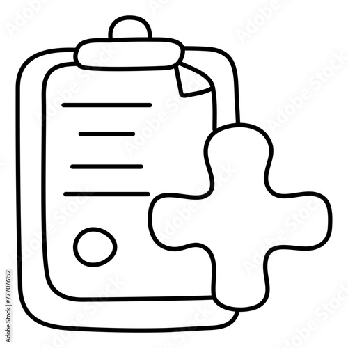 Trendy design icon of prescription

