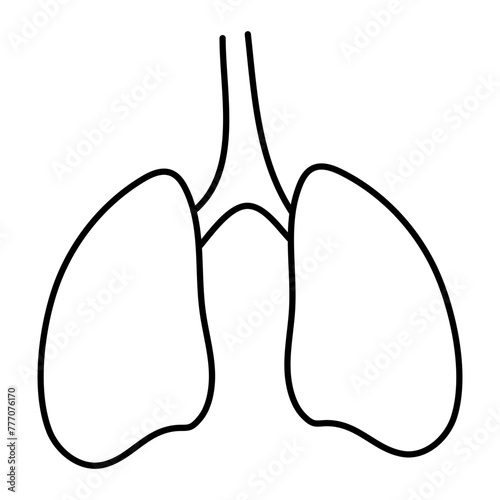 Premium download icon of lungs

