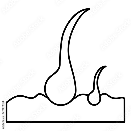 A unique design icon of follicle 

