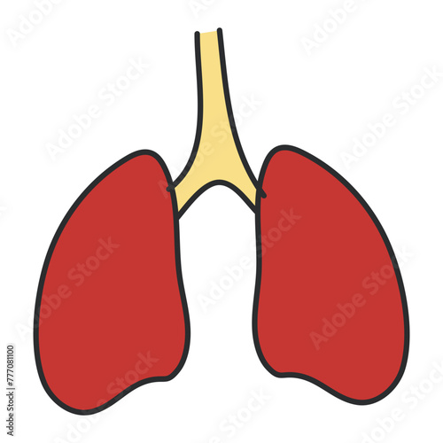 Premium download icon of lungs

